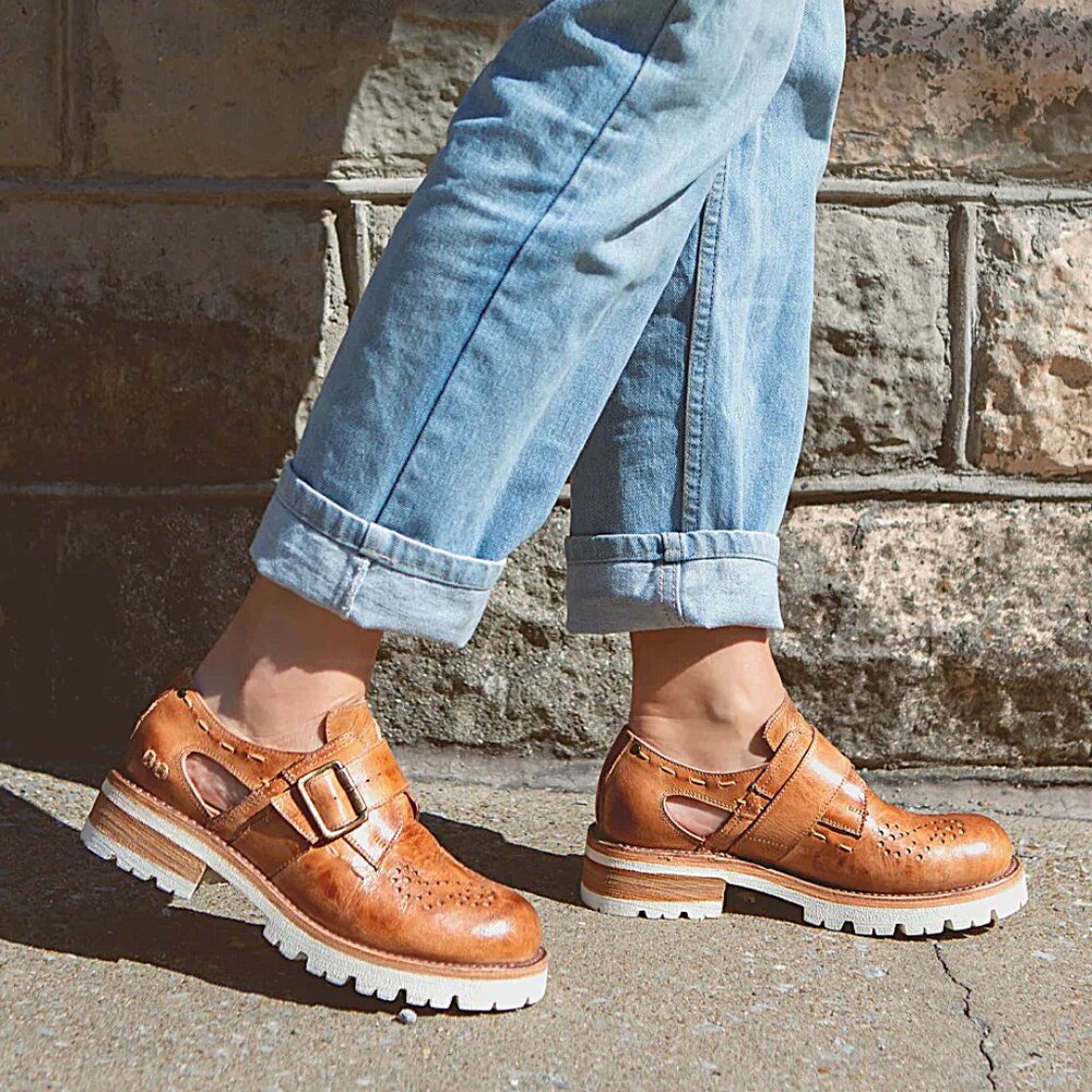 BED/STU Leather Dagny Casual Shoes - Picture 2 of 6